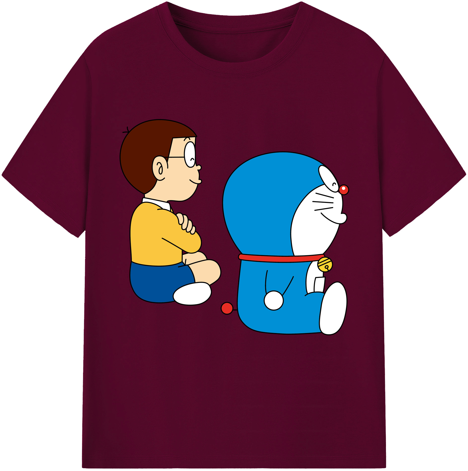 （画像用） ドラえもん 野比 のび太 Doraemon Nobita Nobi レディースカジュアルプリントTシャツ（綿100％）